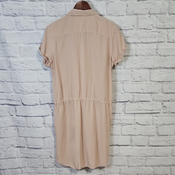 Thread & Supply Tan Shirt Dress With Fitted Waist - Picture 5 of 5